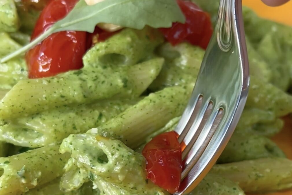 Pasta Veg al Pesto di Rucola e Anacardi
